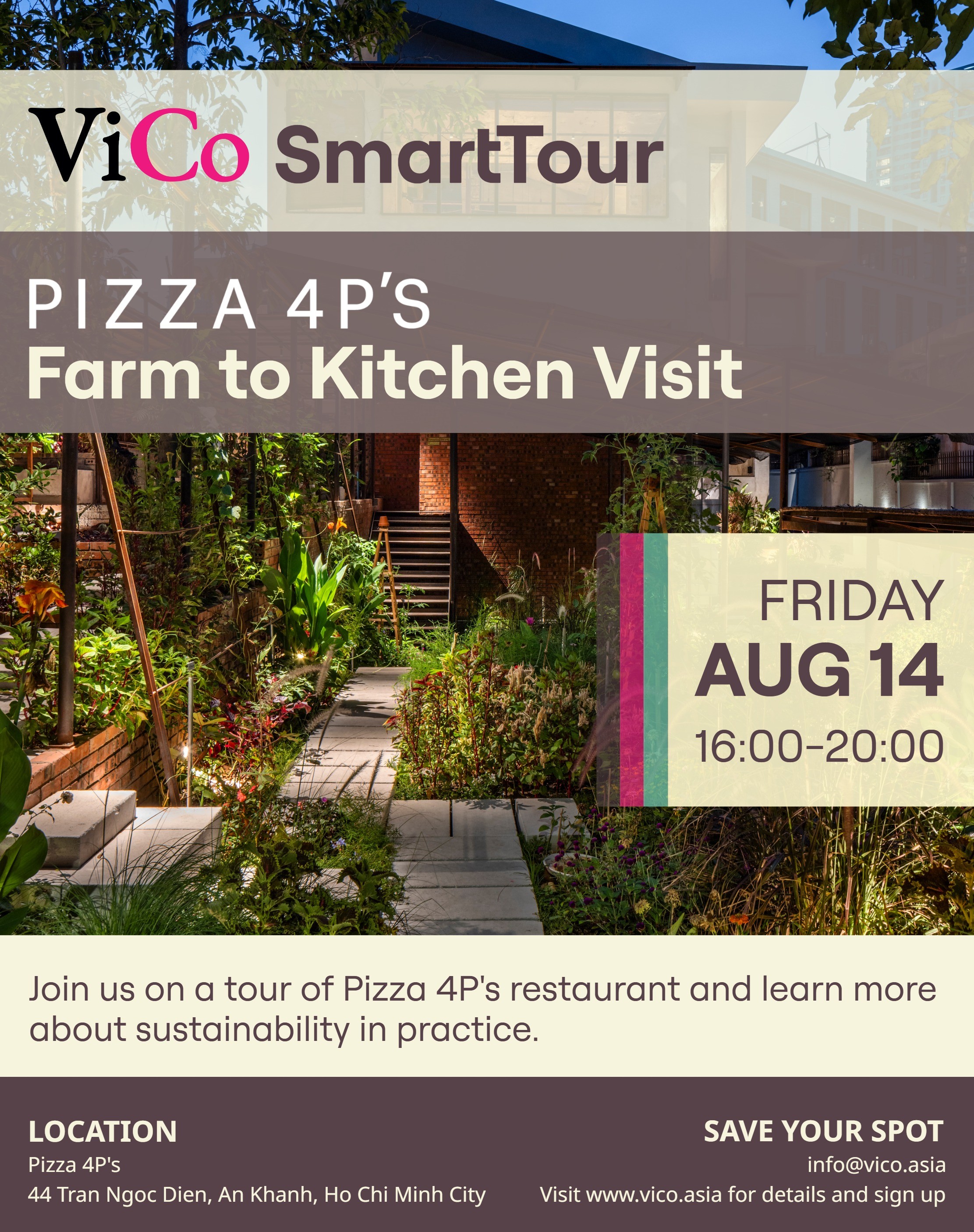 2026-08-14 ViCo SmartTour_ Pizza 4P’s - Farm to Kitchen Visit_Design V2