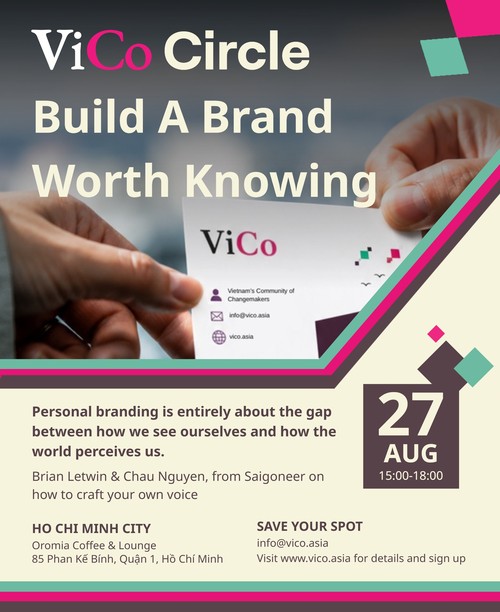 ViCo Design - Aug 27 - Circle_ Build A Brand that Worth Knowing_Poster